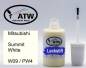 Preview: Mitsubishi, Summit White, W09 / PW4: 20ml Lackstift, von ATW Autoteile West.